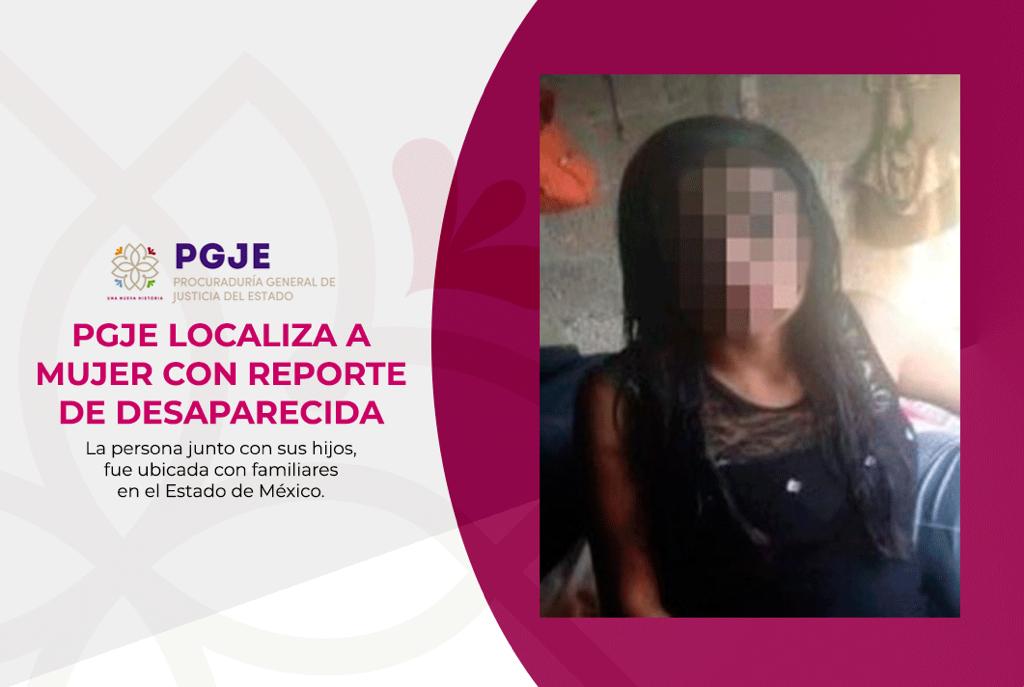 PGJE localiza a mujer con reporte de desaparecida en Ignacio Zaragoza, Huamantla